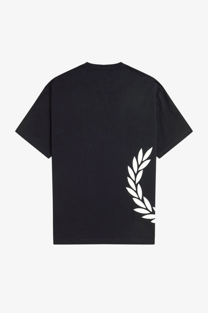 FRED PERRY TEXTURED LAUREL WREATH T SHIRT