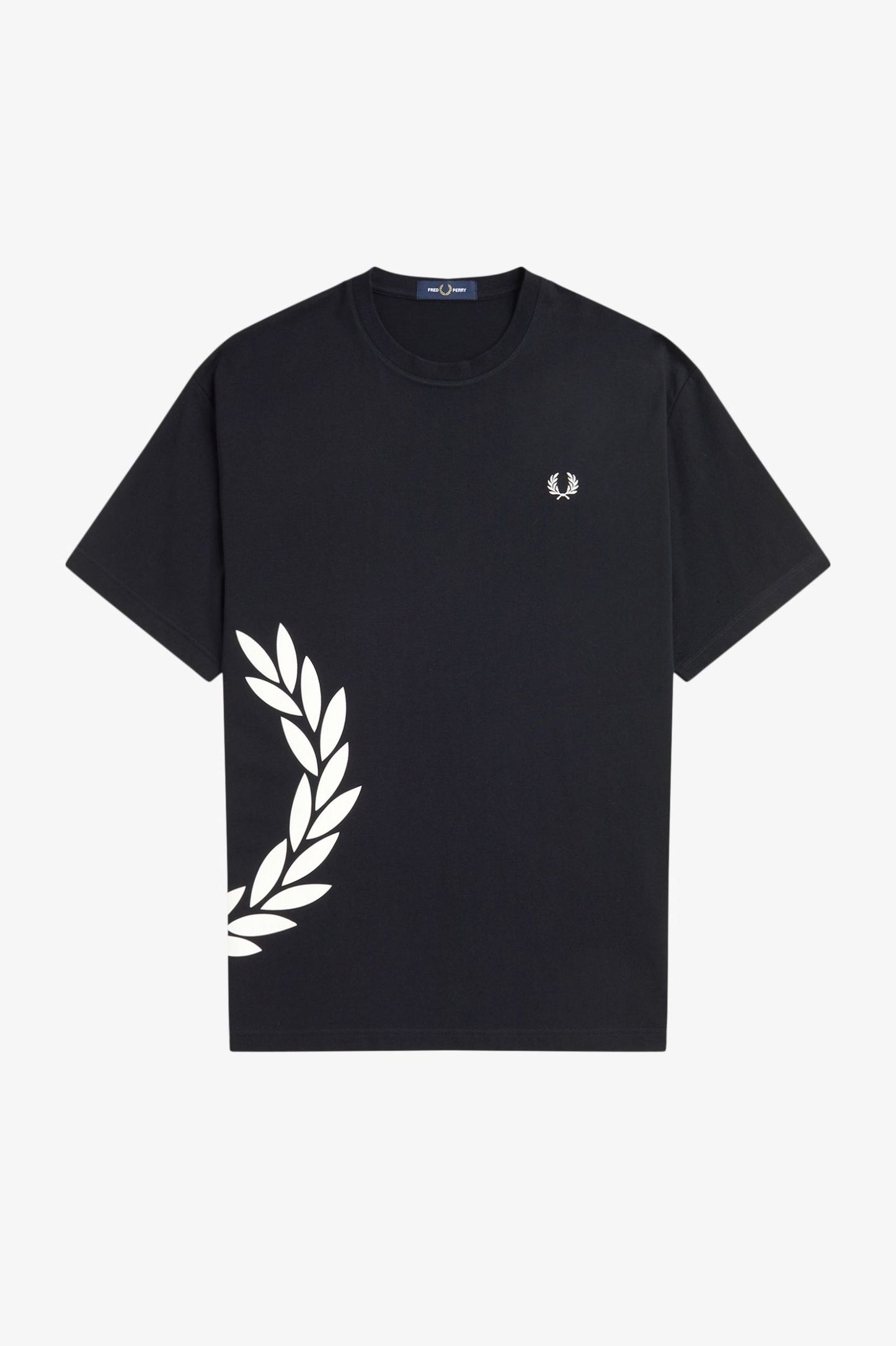 FRED PERRY TEXTURED LAUREL WREATH T SHIRT