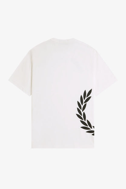 FRED PERRY TEXTURED LAUREL WREATH T SHIRT