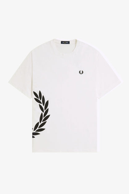 FRED PERRY TEXTURED LAUREL WREATH T SHIRT
