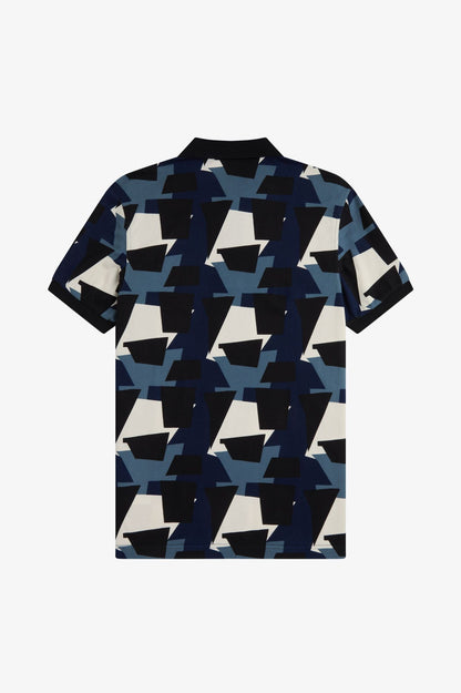 FRED PERRY FRAGMENT PRINT POLO SHIRT