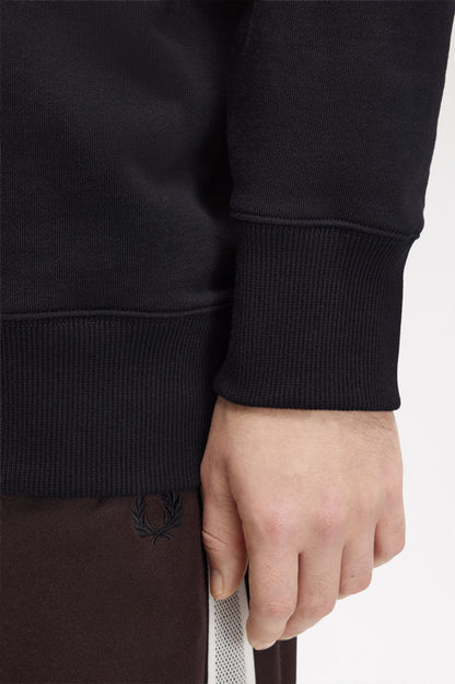 FRED PERRY OVERSIZED TIPPED SWEATSHIRT