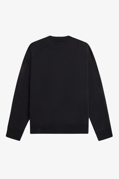 FRED PERRY OVERSIZED TIPPED SWEATSHIRT