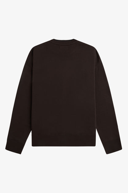 FRED PERRY OVERSIZED TIPPED SWEATSHIRT
