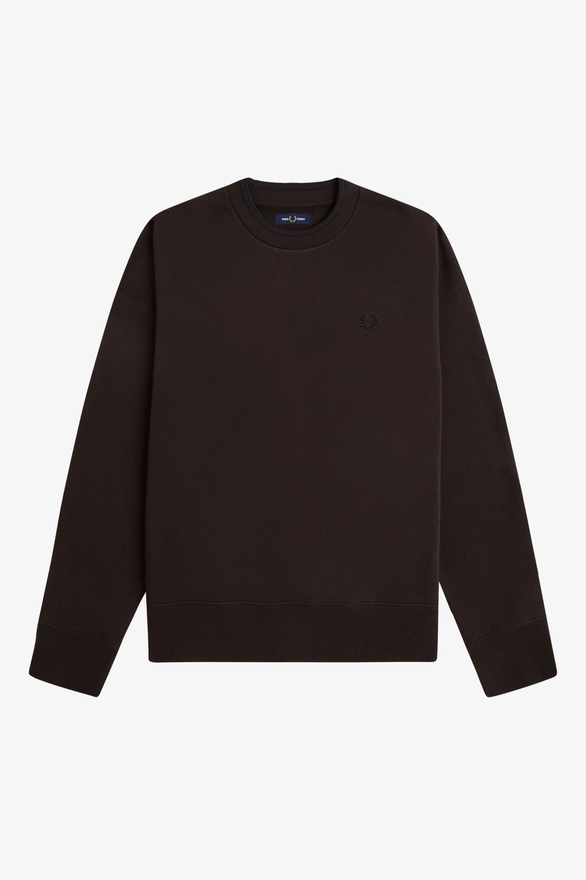 FRED PERRY OVERSIZED TIPPED SWEATSHIRT