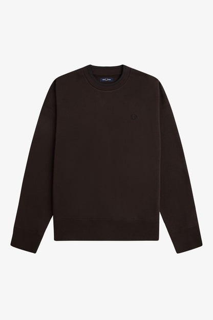 FRED PERRY OVERSIZED TIPPED SWEATSHIRT