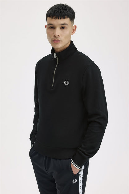 FRED PERRY HALF ZIP SWEATSHIRT