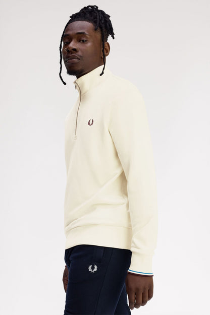 FRED PERRY HALF ZIP SWEATSHIRT