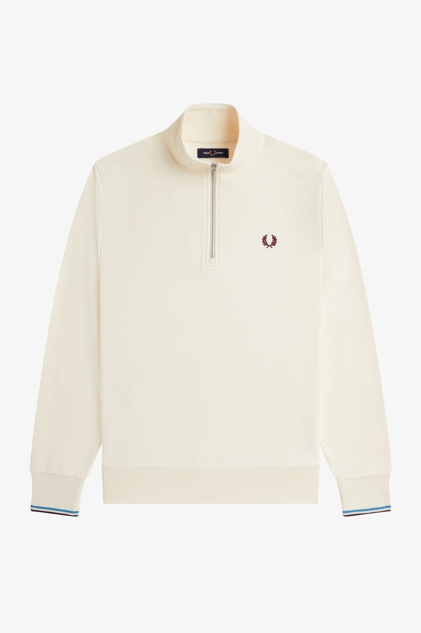 FRED PERRY HALF ZIP SWEATSHIRT