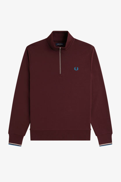 FRED PERRY HALF ZIP SWEATSHIRT