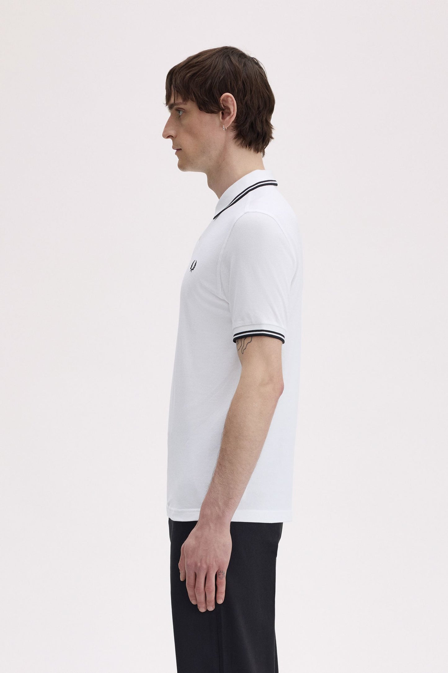 FRED PERRY TWIN TIPPED POLO T SHIRT