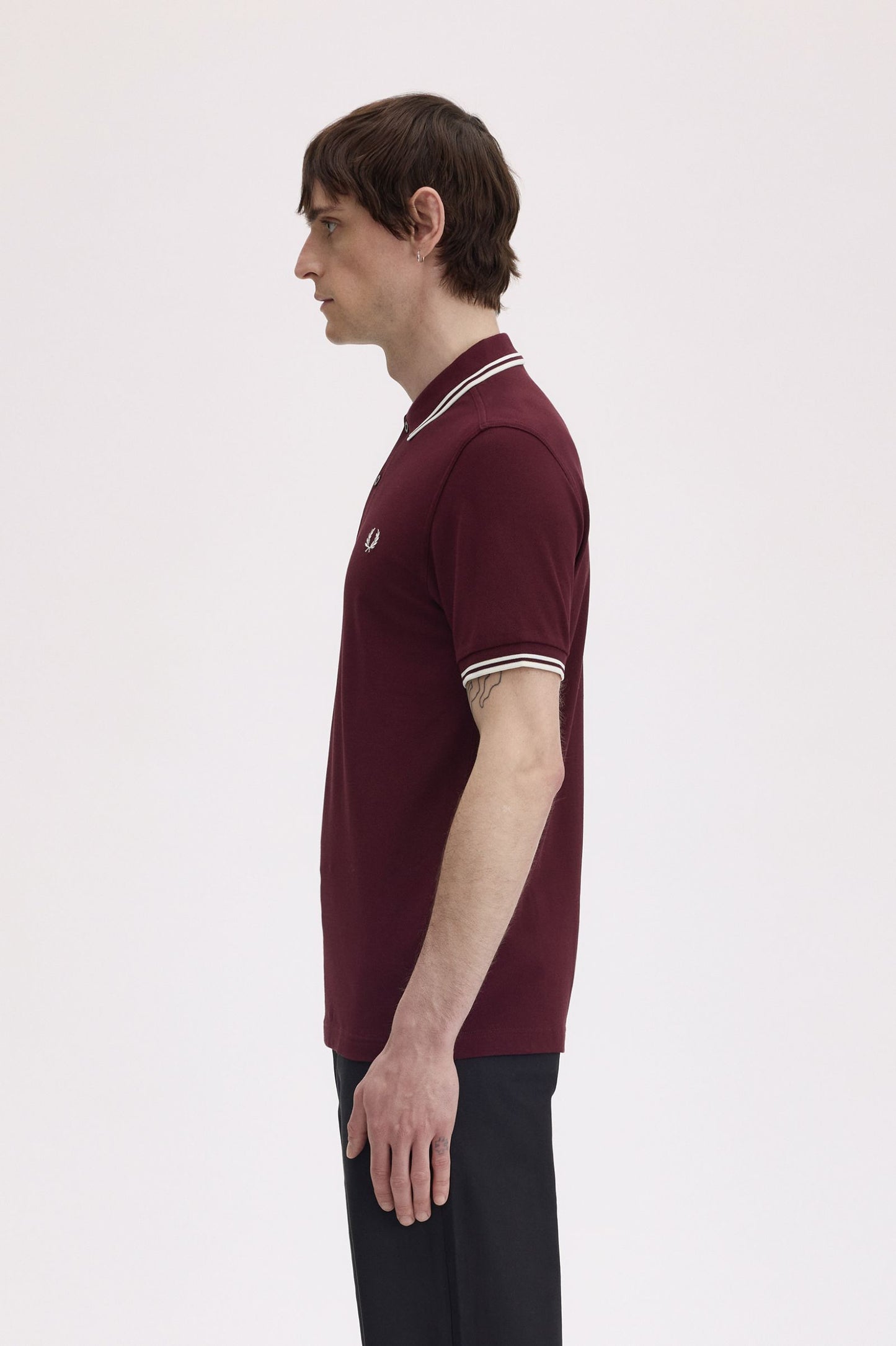 FRED PERRY TWIN TIPPED POLO T SHIRT