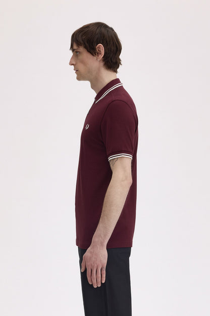 FRED PERRY TWIN TIPPED POLO T SHIRT