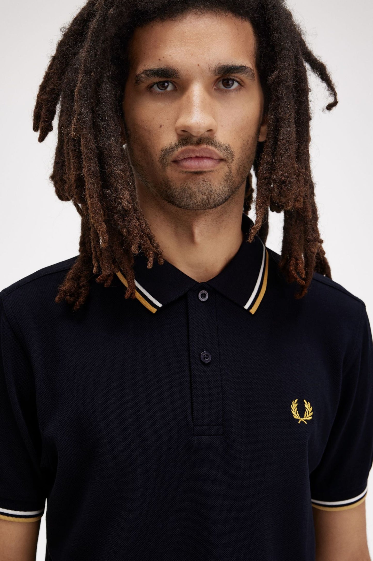 FRED PERRY TWIN TIPPED POLO T SHIRT