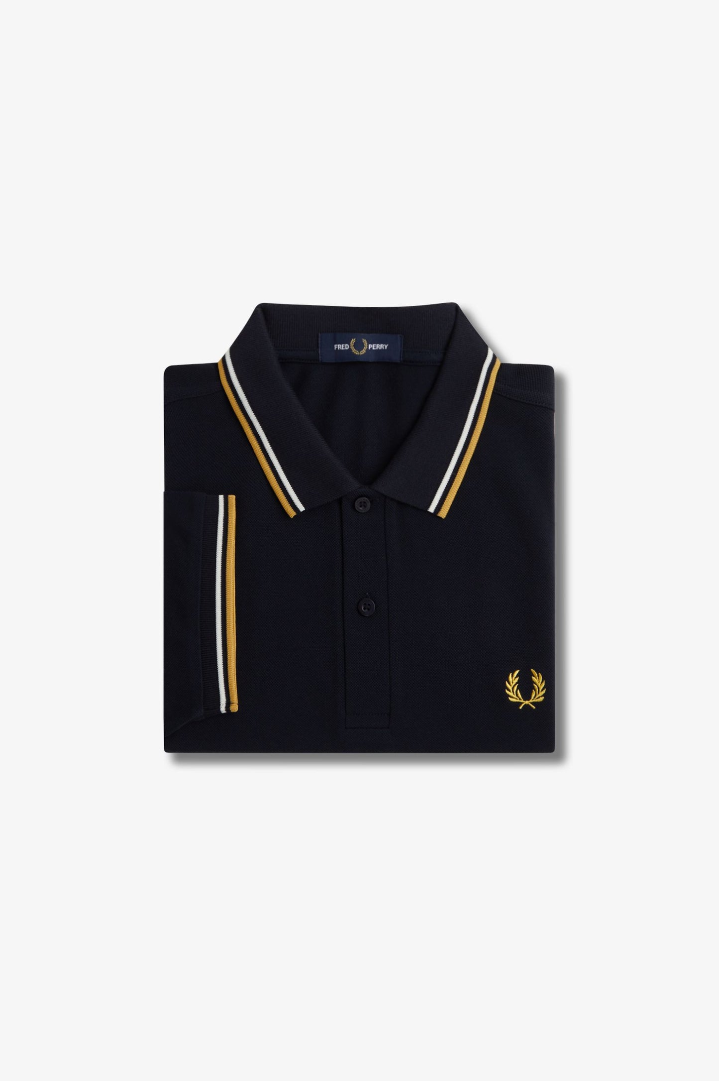 FRED PERRY TWIN TIPPED POLO T SHIRT