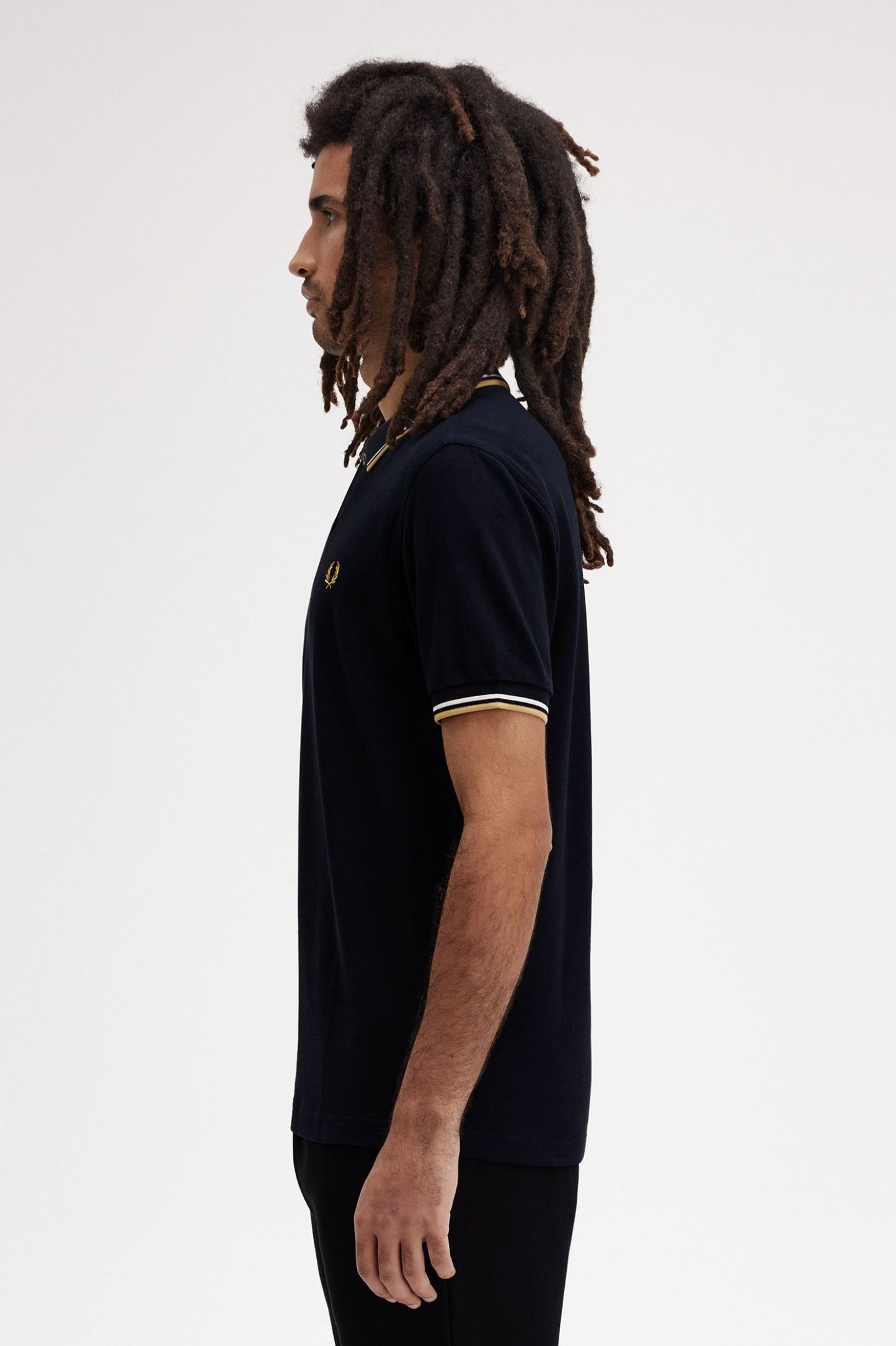 FRED PERRY TWIN TIPPED POLO T SHIRT