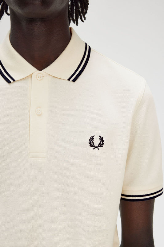 FRED PERRY TWIN TIPPED POLO T SHIRT
