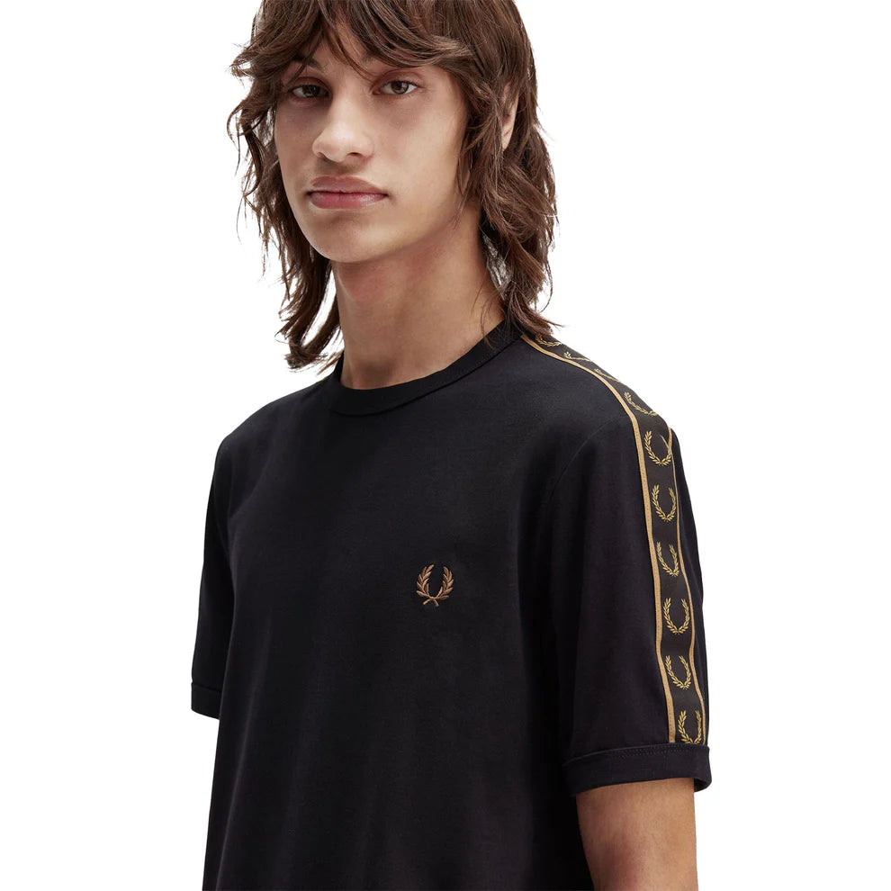 FRED PERRY CONTRAST TAPE RINGER T SHIRT