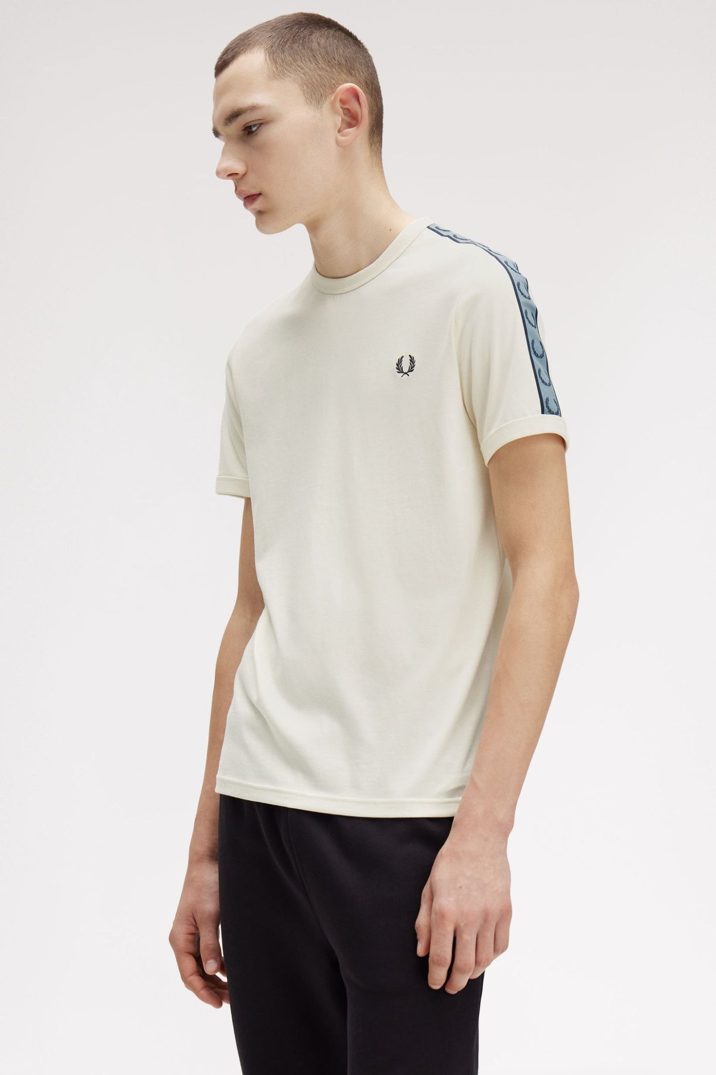 FRED PERRY CONTRAST TAPE RINGER T SHIRT