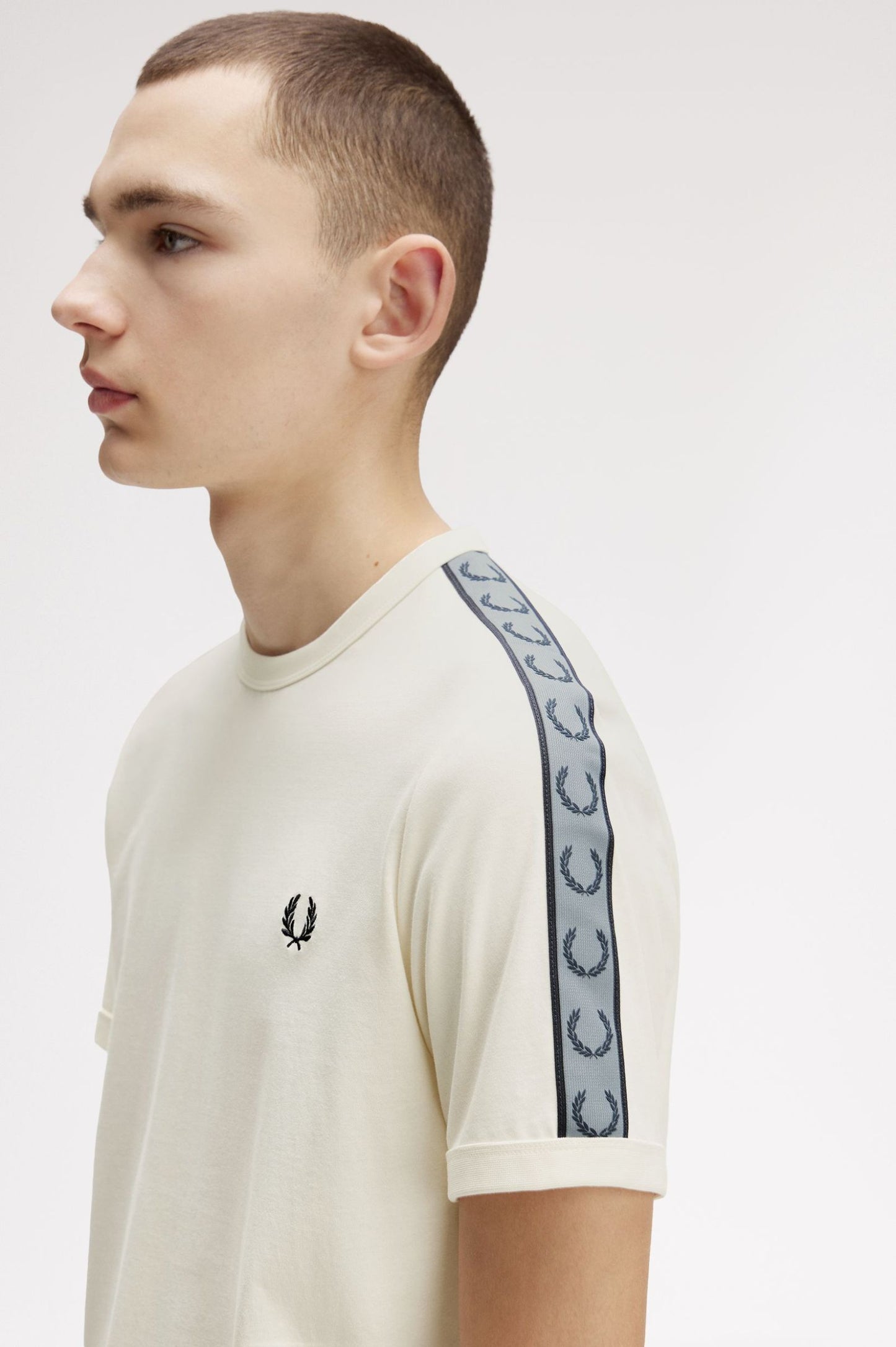 FRED PERRY CONTRAST TAPE RINGER T SHIRT