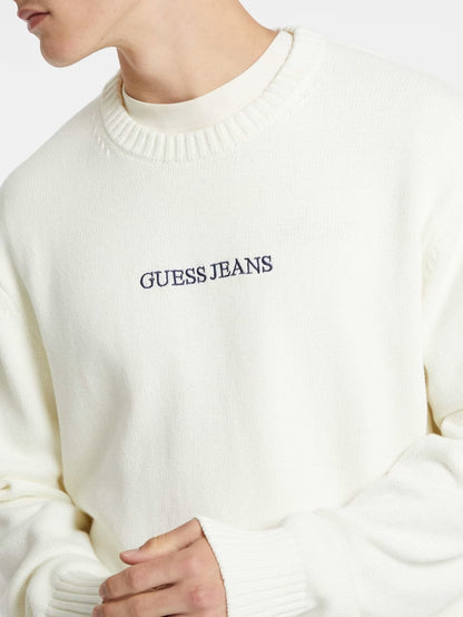 GUESS JEANS KNITTED LOGO PULLOVER