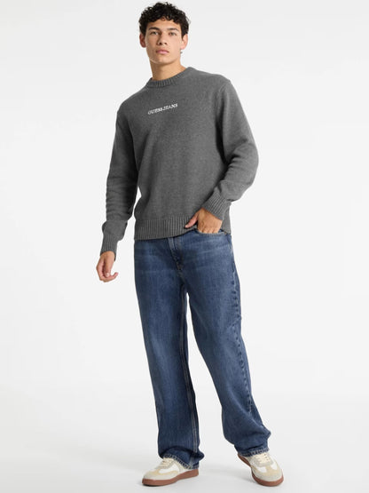 GUESS JEANS KNITTED LOGO PULLOVER