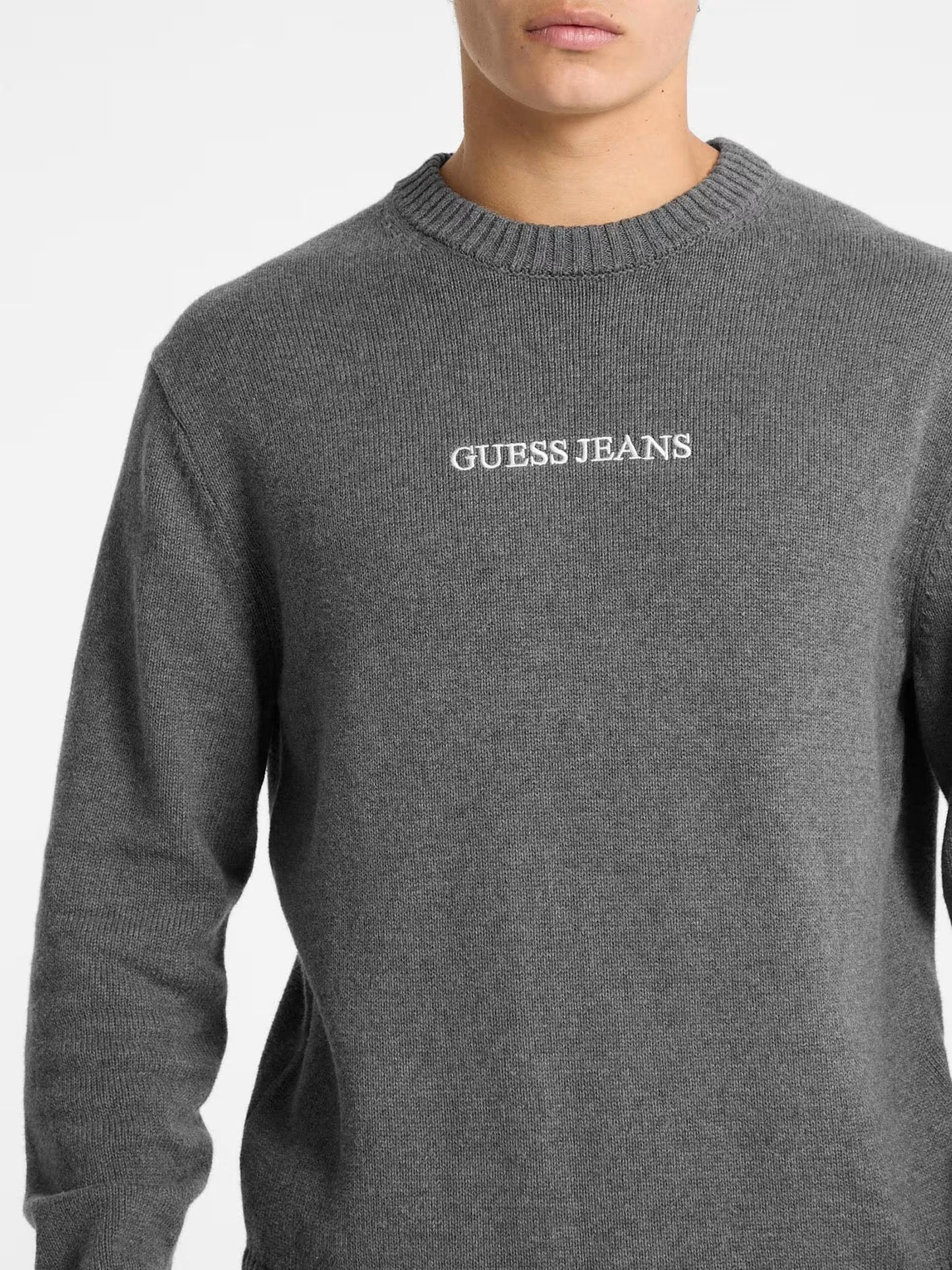 GUESS JEANS KNITTED LOGO PULLOVER