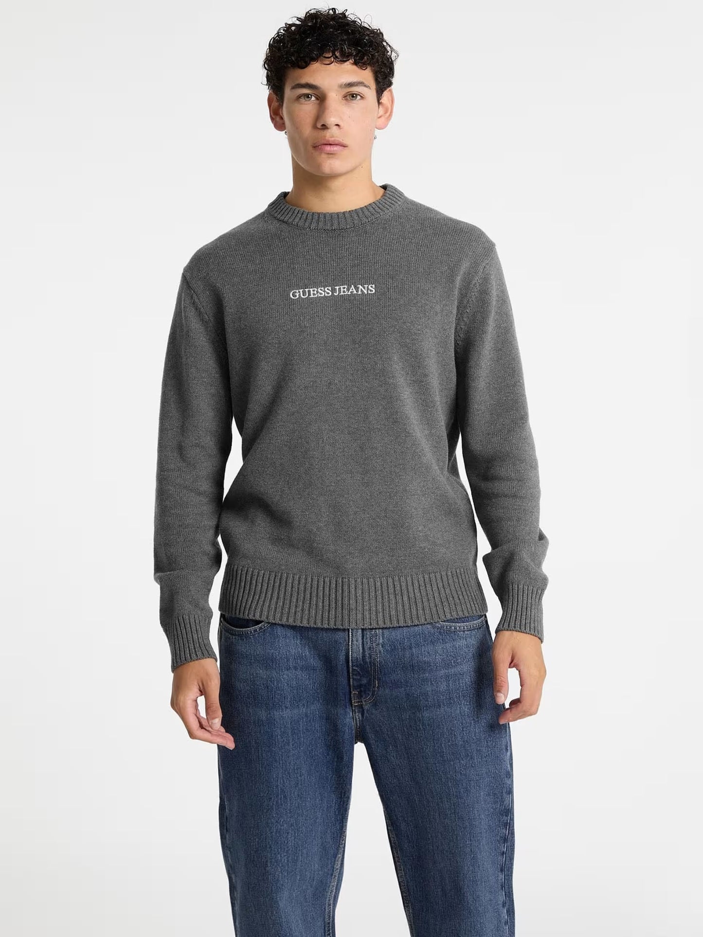 GUESS JEANS KNITTED LOGO PULLOVER