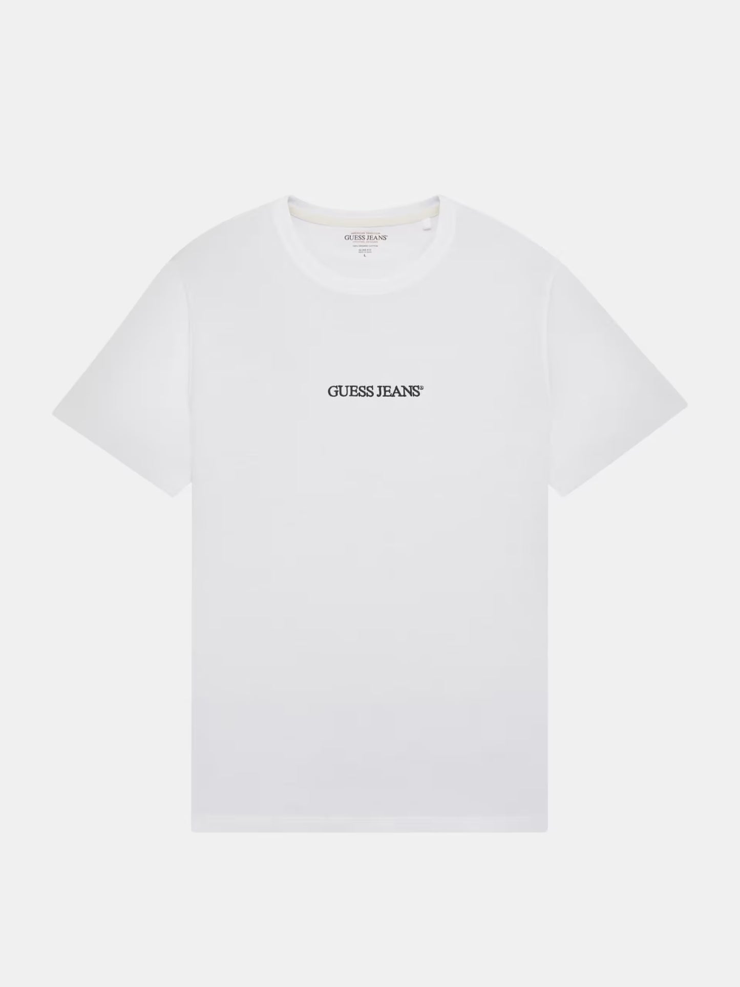 GUESS JEANS SLIM LOGO EMBROIDERED T SHIRT