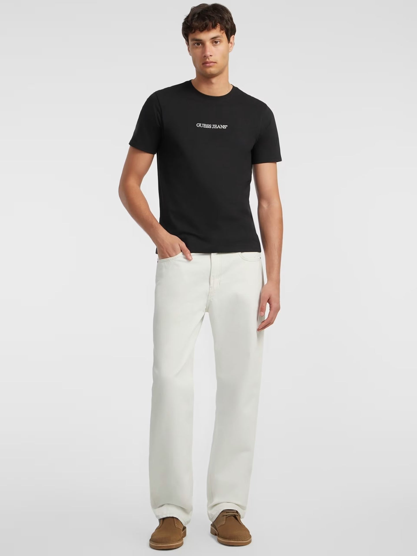 GUESS JEANS SLIM EMBROIDERED T SHIRT