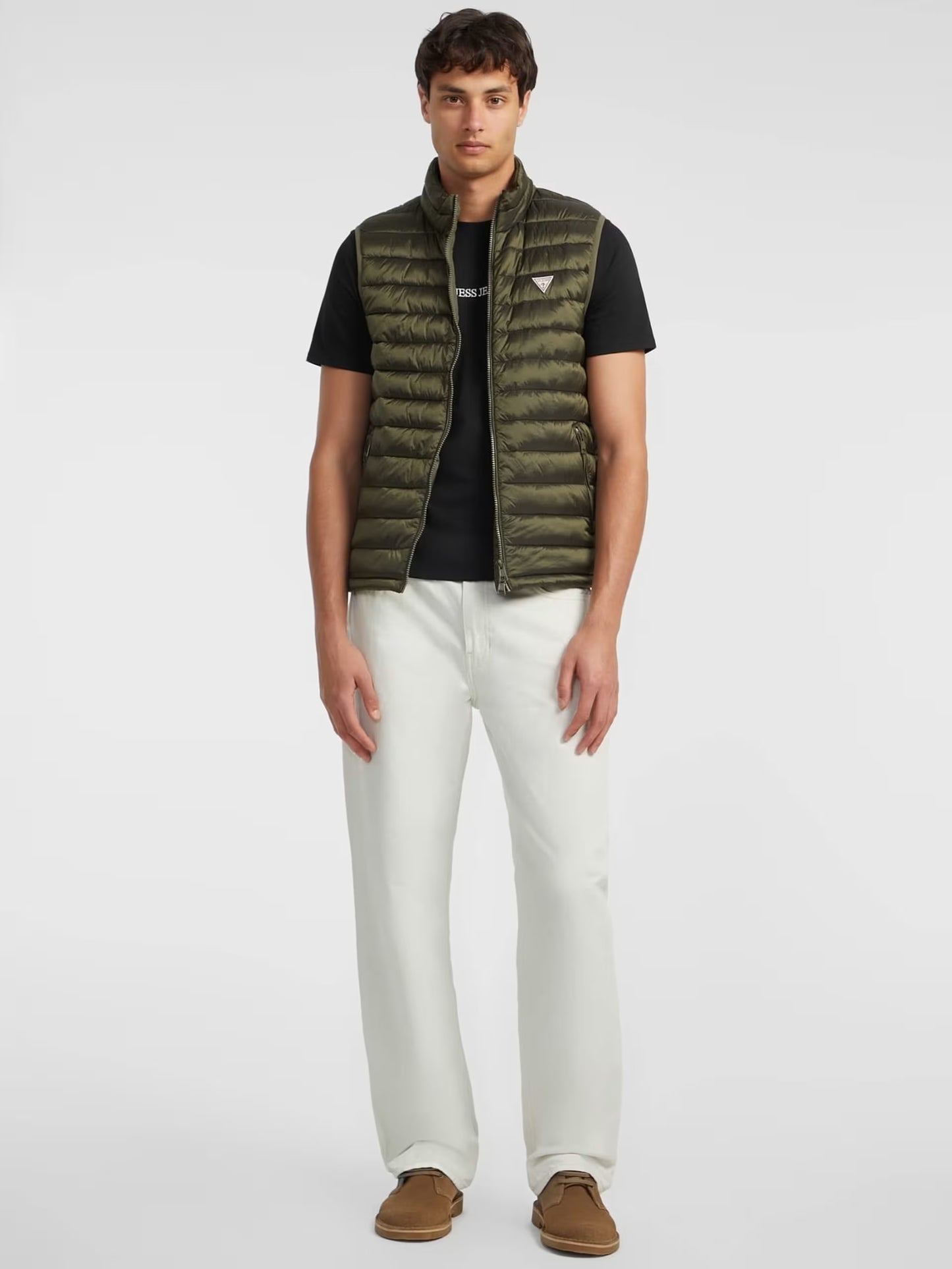 GUESS JEANS SLIM EMBROIDERED T SHIRT