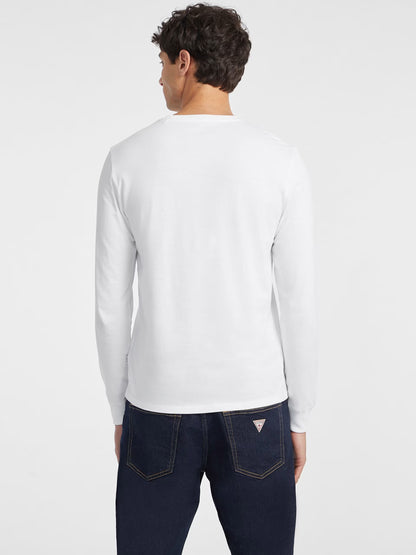 GUESS MAN SLIM AMERICAN TR LS T SHIRT