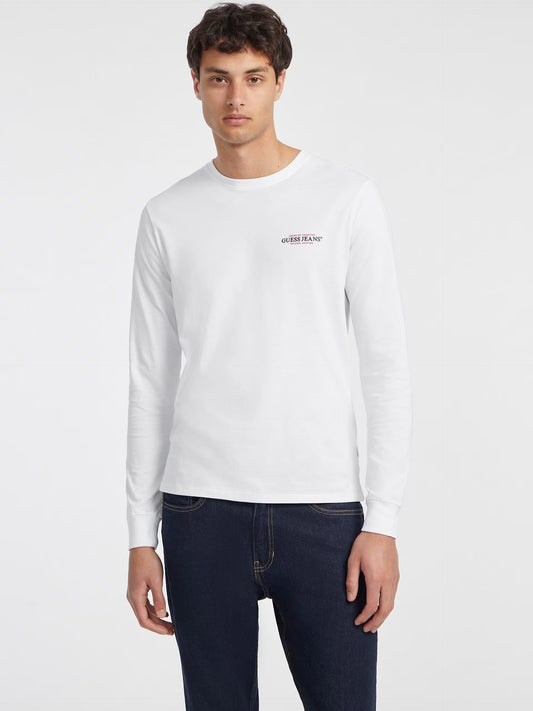 GUESS MAN SLIM AMERICAN TR LS T SHIRT