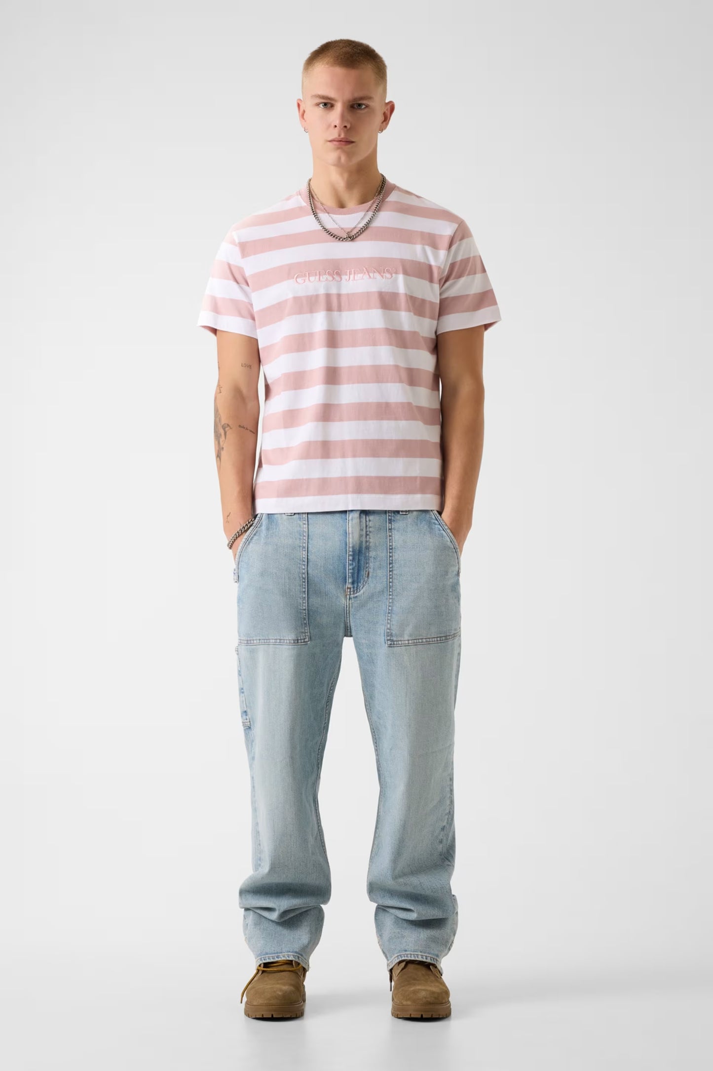 GUESS JEANS REGULAR STRIPED YD T SHIRT