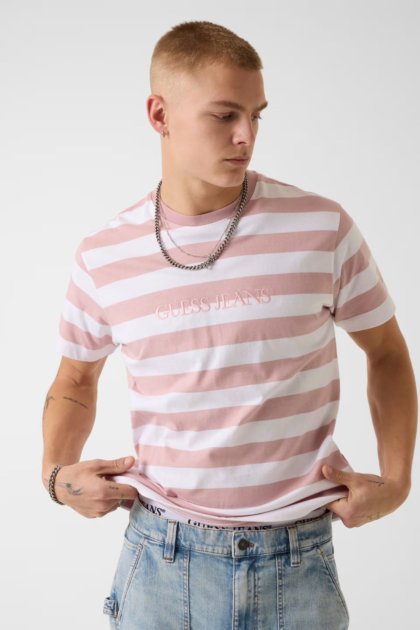 GUESS JEANS REGULAR STRIPED YD T SHIRT