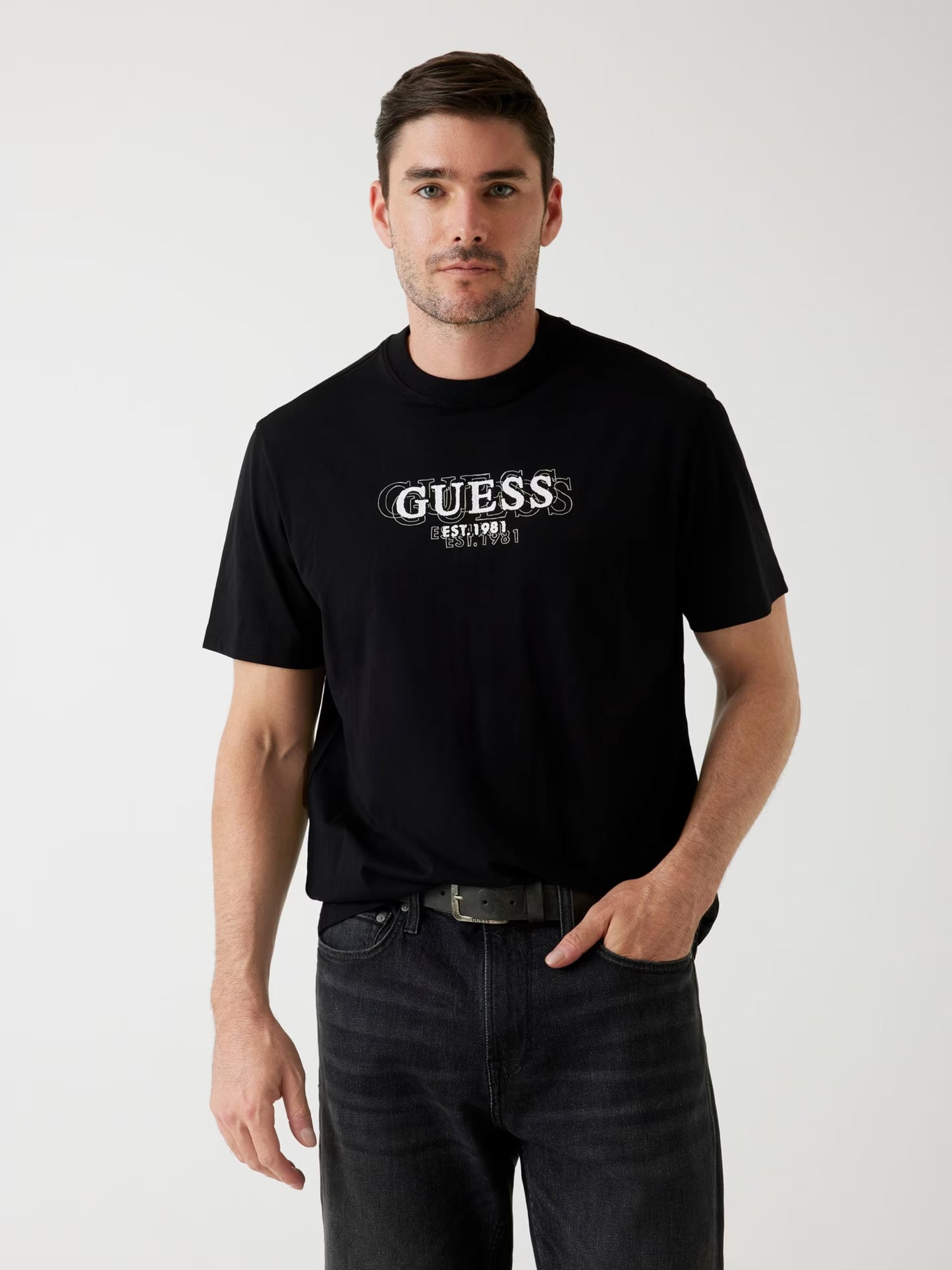 GUESS JEANS MAN SMALL LOGO T SHIRT