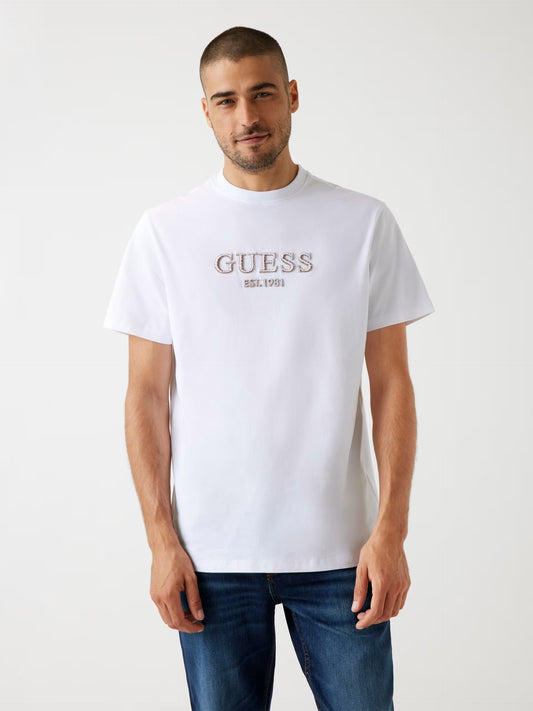 GUEE JEANS EMBROIDERY LOGO T SHIRT