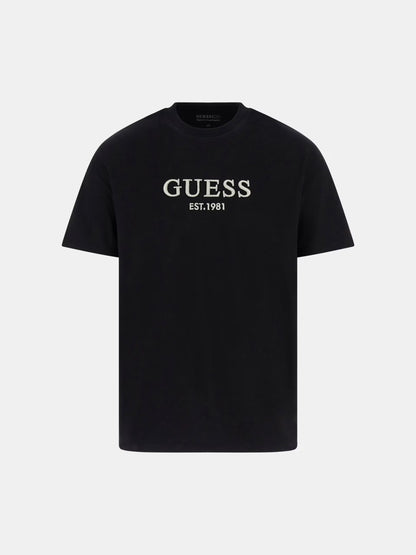 GUESS JEANS EMBROIDERY LOGO T SHIRT
