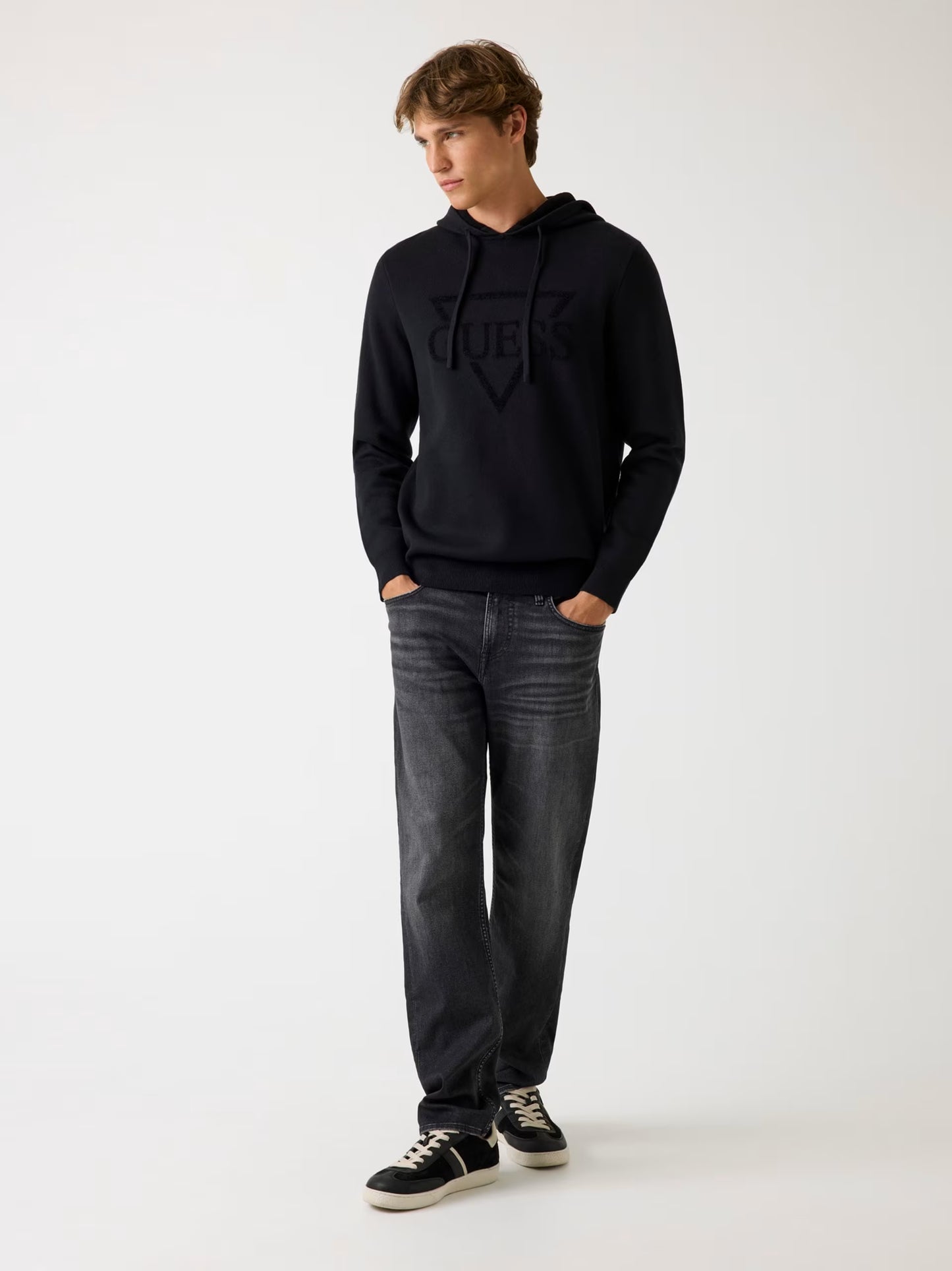 GUESS JEANS MAN JOBY FRENCH TERRY HOODIE