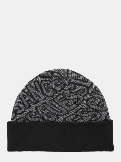 GUESS JEANS ALLOVER PRINT BEANIE