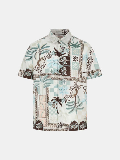 GUESS MAN ECO RAYON THAI TROPICS PRINT SHIRT