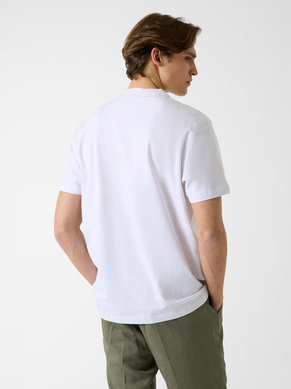 GUESS MAN CONTRAST STITCHING LOGO T SHIRT