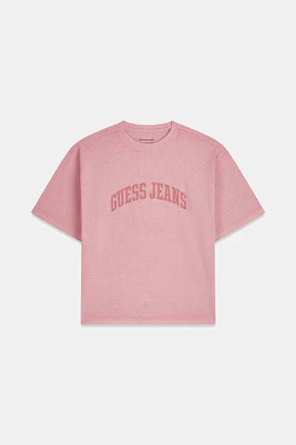 GUESS JEANS CN BOXY CROPPED T SHIRT