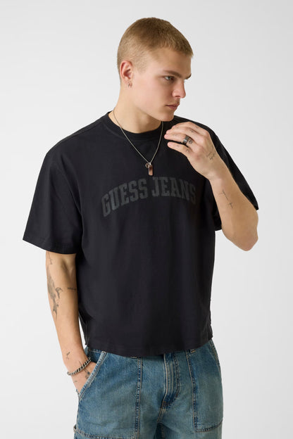 GUESS JEANS CN BOXY CROPPED T SHIRT