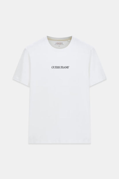 GUESS JEANS REGULAR FIT JACQUARD STRIPE T SHIRT