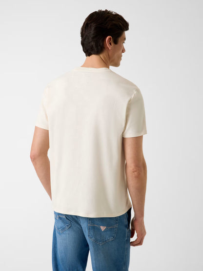 GUESS MAN NICO EMBOSSED KNIT CREW NECK