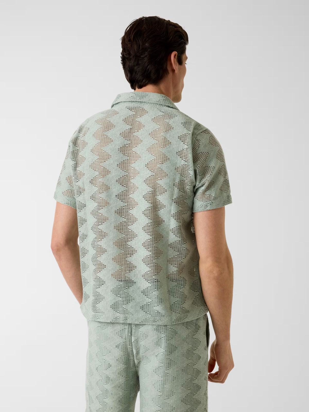GUESS LATTICE KNIT SHIRT
