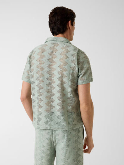 GUESS LATTICE KNIT SHIRT