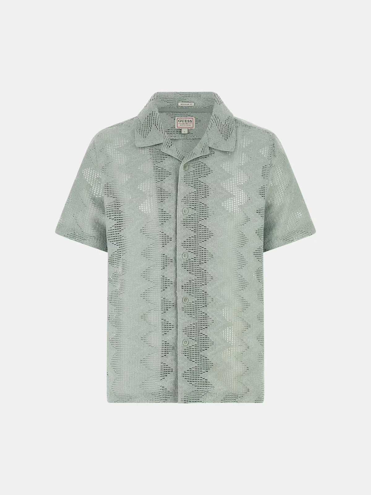 GUESS LATTICE KNIT SHIRT