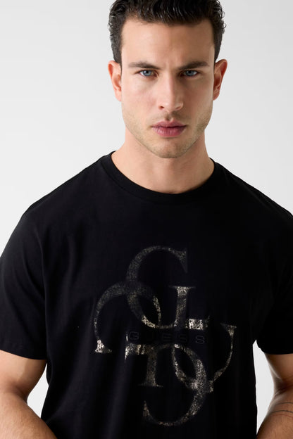 GUESS MAN REGULAR FIT 4G LOGO T SHIRT